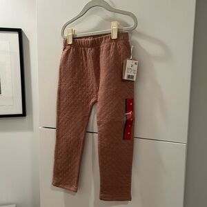 NWT Quilted Tan Pants - 4T